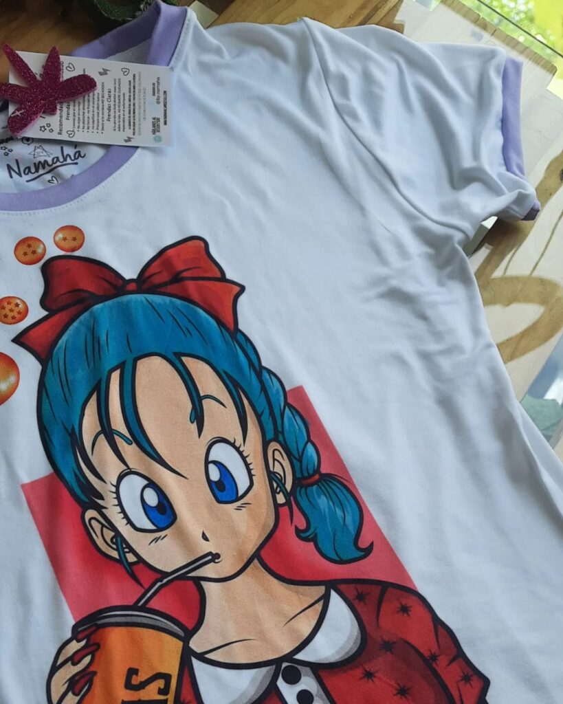 Camiseta De Bulma Dragon Ball Namahá Camisetas 1695