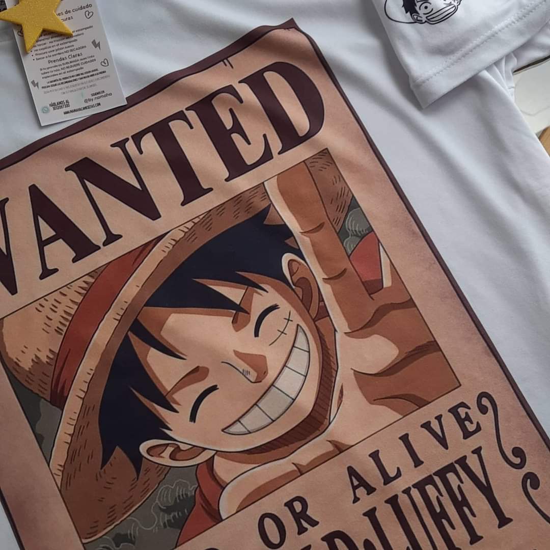 Camiseta Luffy Wanted