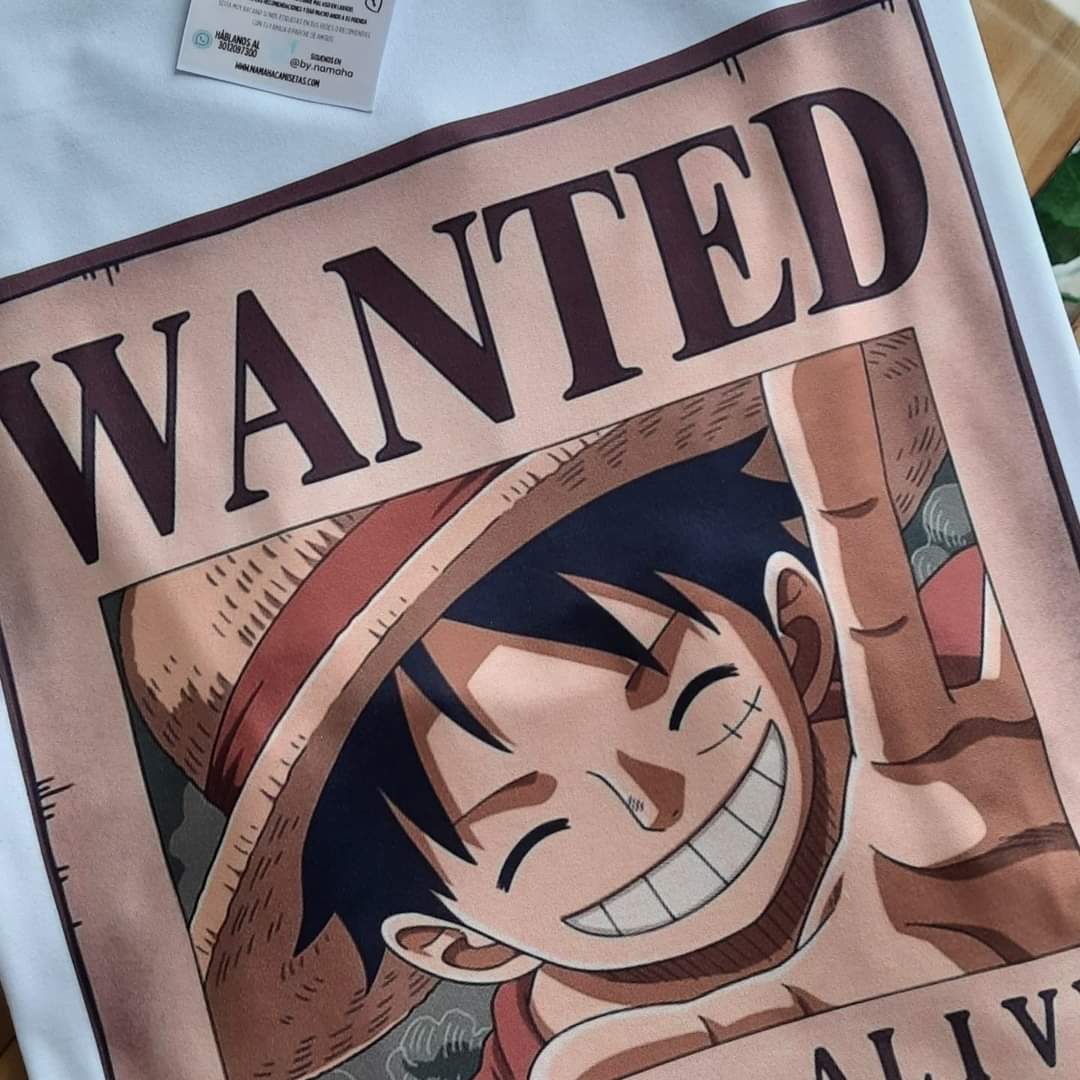 Camiseta Luffy Wanted