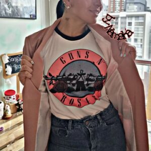 camiseta  GUNS AND ROSES PINK