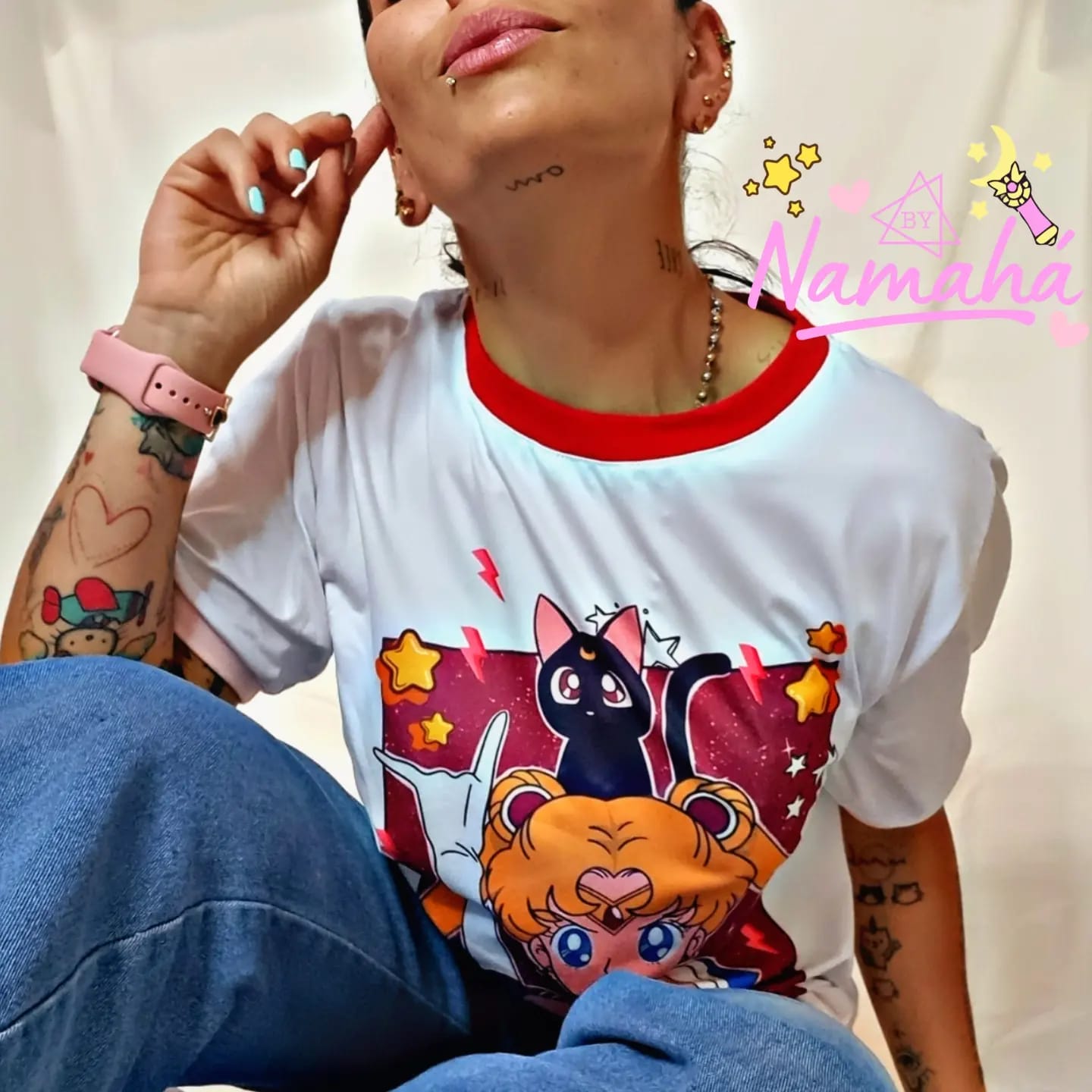 Camiseta Serena y Luna STARS