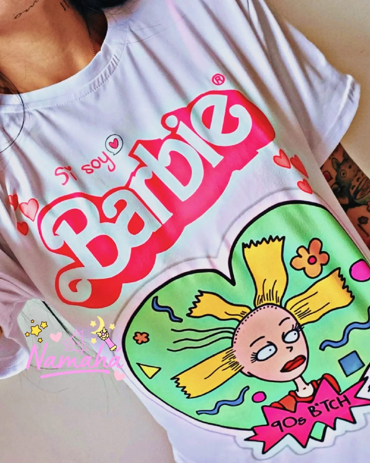 Camiseta estampada de Barbie - Namahá Camisetas