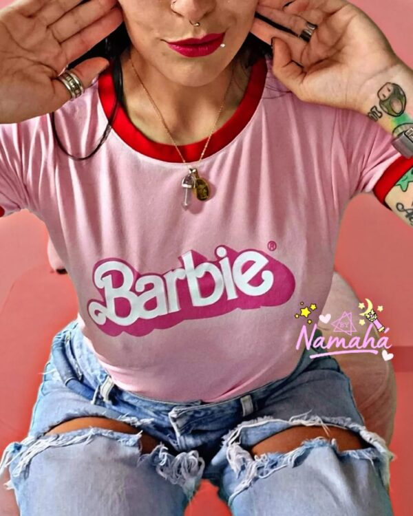 Camiseta Barbie Clásica rosa