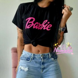 Camiseta Barbie Negra Rosita