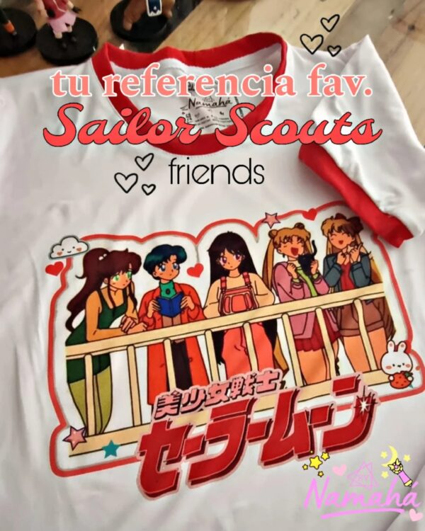 camiseta SAILOR SCOUTS FRIENDS RED