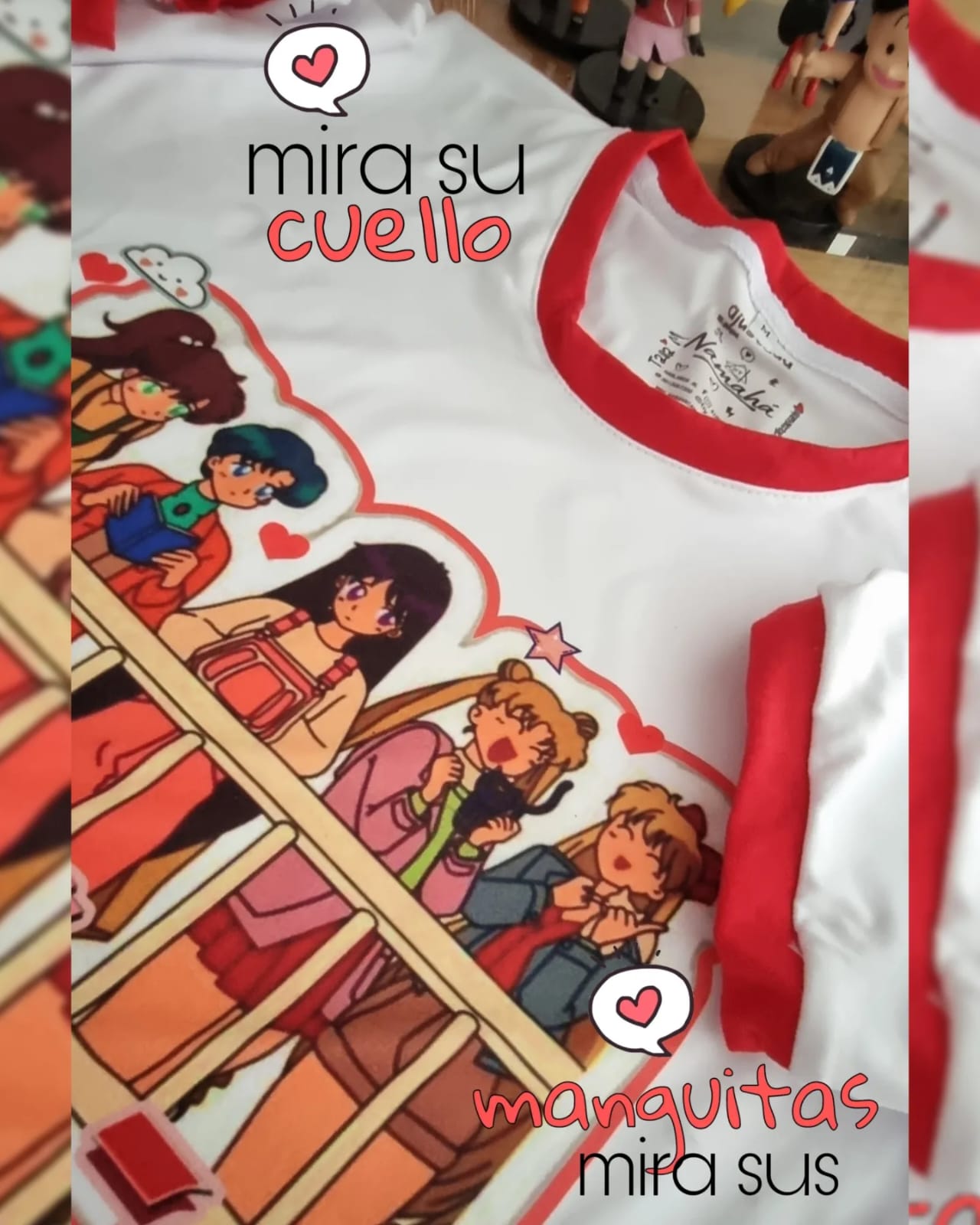 camiseta SAILOR SCOUTS FRIENDS RED