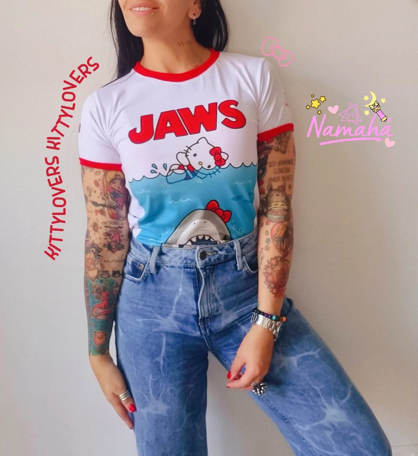 CAMISETA JAWS HELLOKITTY