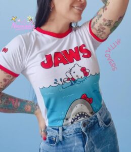 CAMISETA JAWS HELLOKITTY