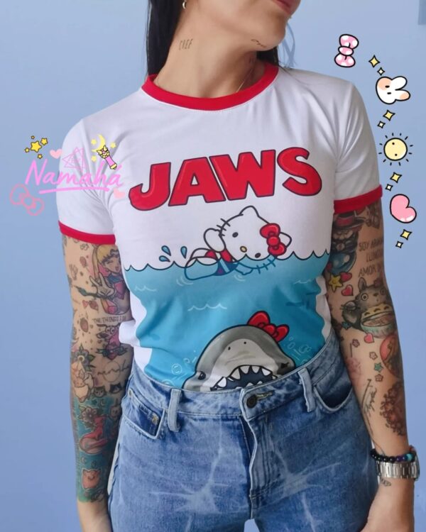 CAMISETA JAWS HELLOKITTY