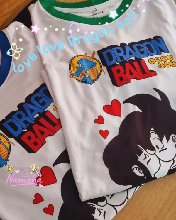 CAMISETA GOKU Y MILK DRAGON BALL