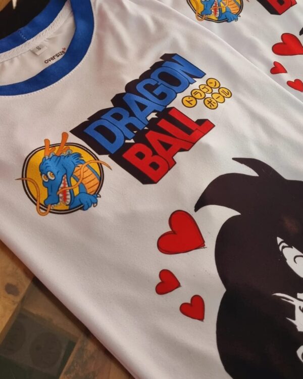 CAMISETA GOKU Y MILK DRAGON BALL