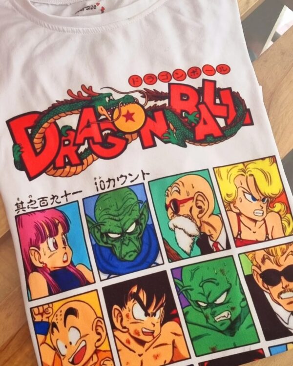 CAMISETA DRAGON BALL Z PERSONAJES