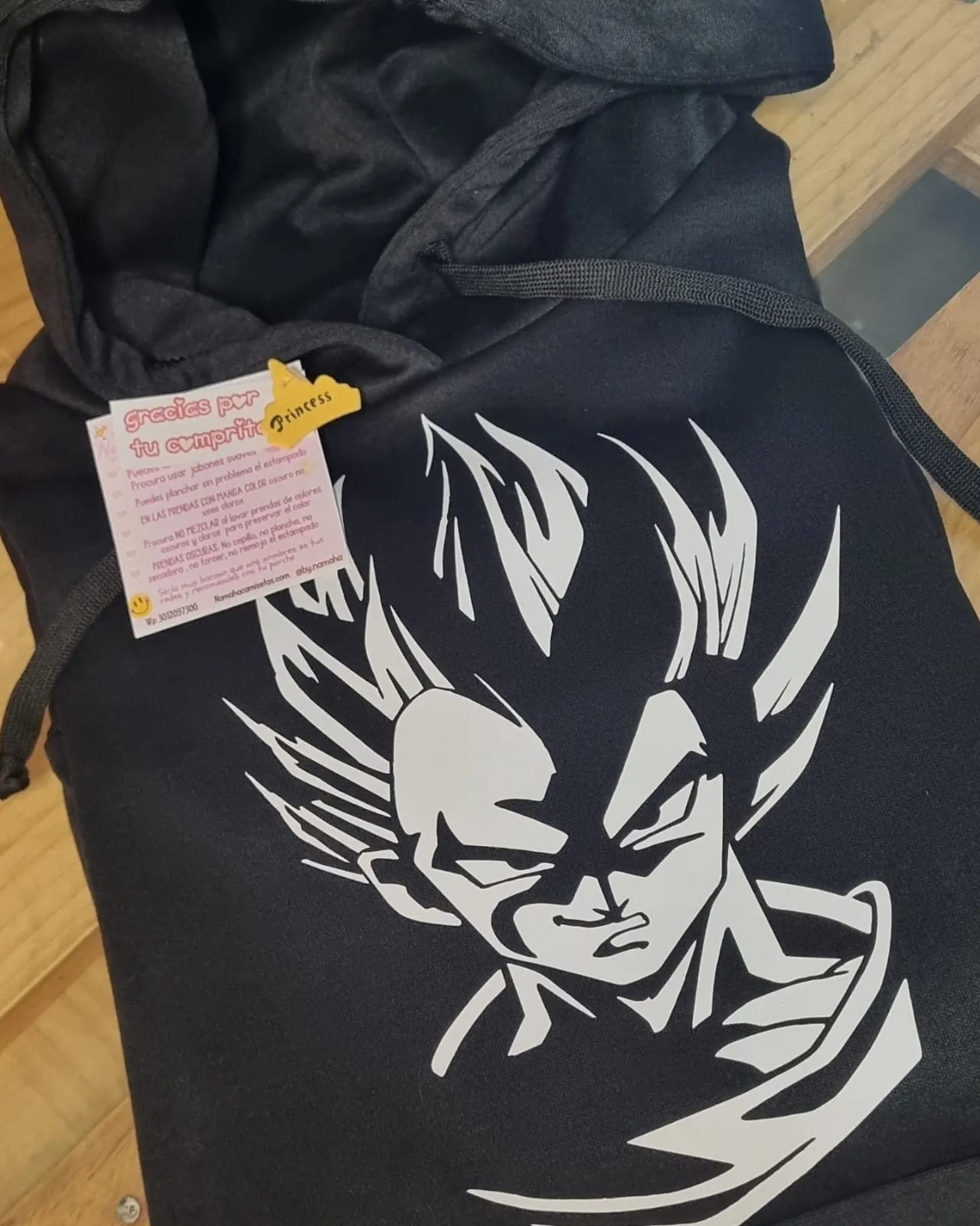 HOODIE VEGETA BLACK
