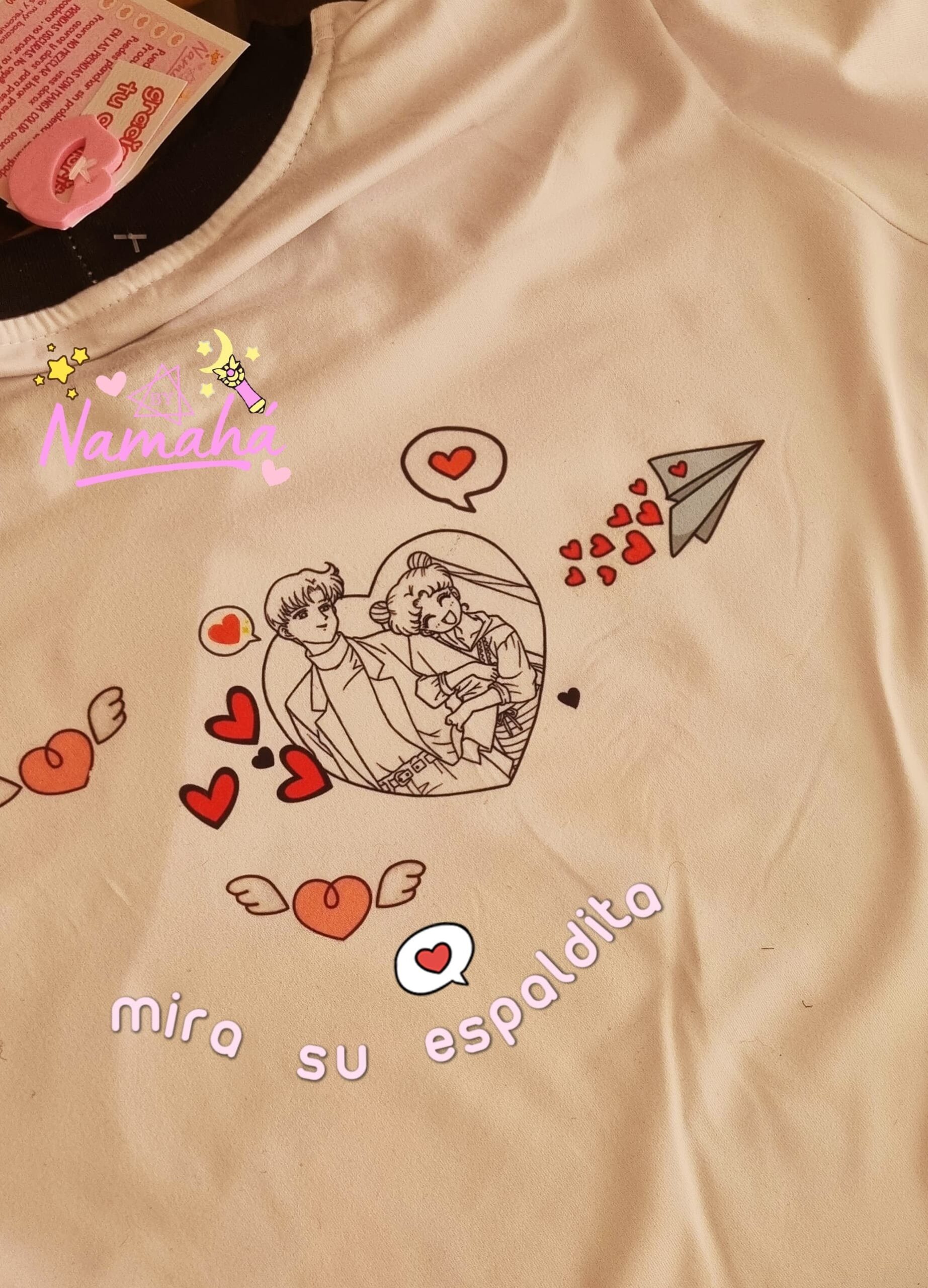 CAMISETA DARIEN Y SERENA SAILORMOON