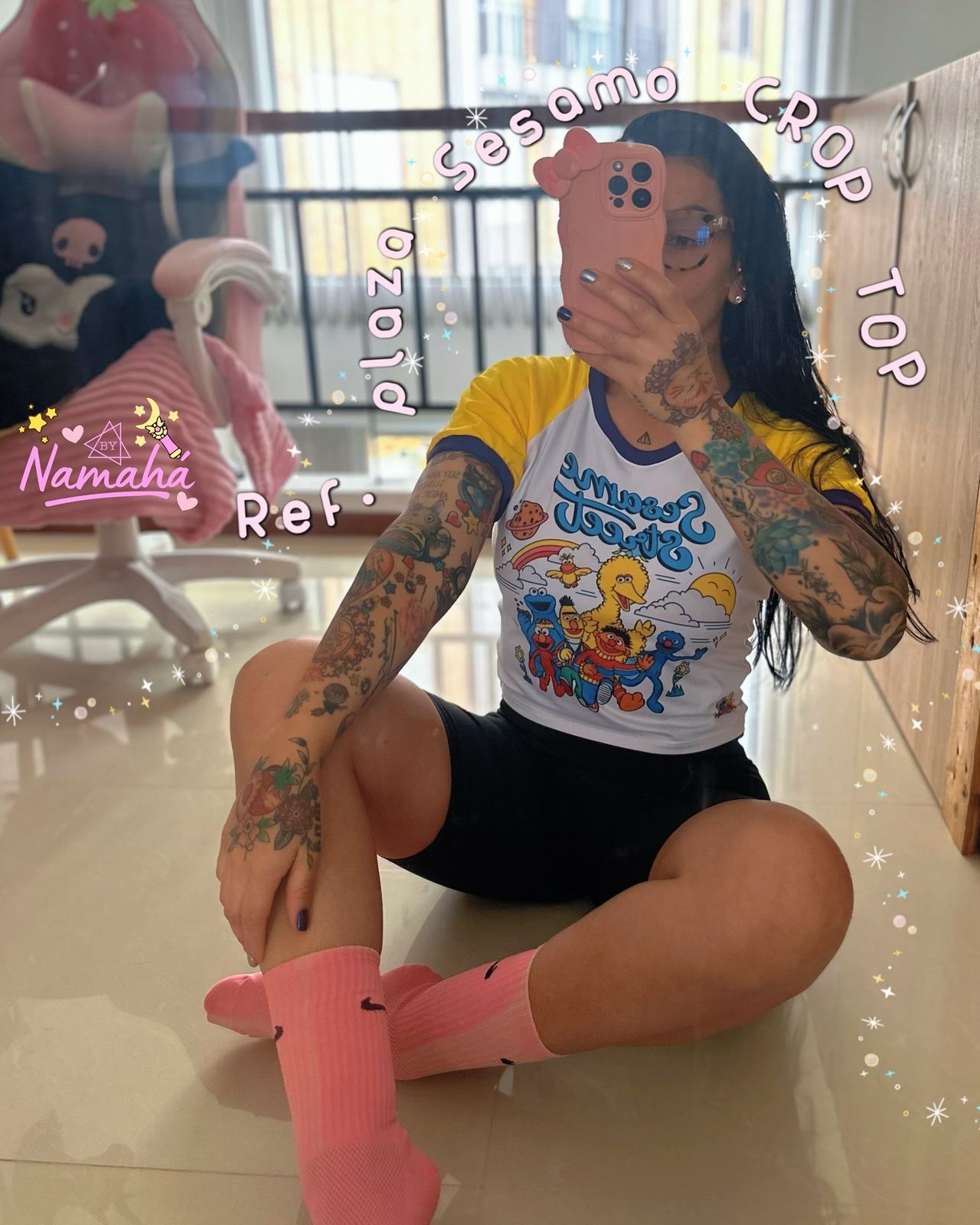 CROP TOP PLAZA SESAMO