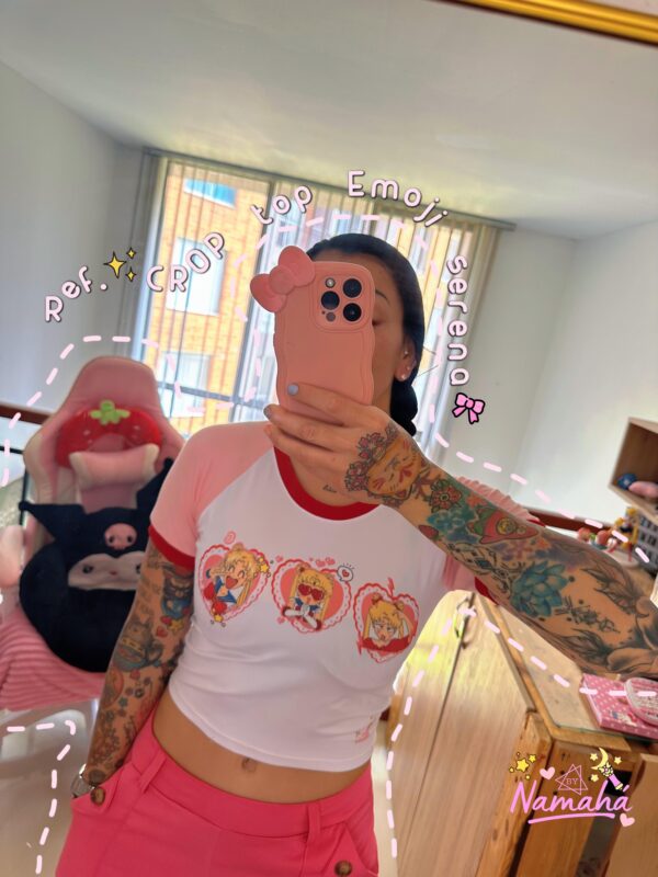 CROP TOP SAILOR MOON SERENA EMOJIS