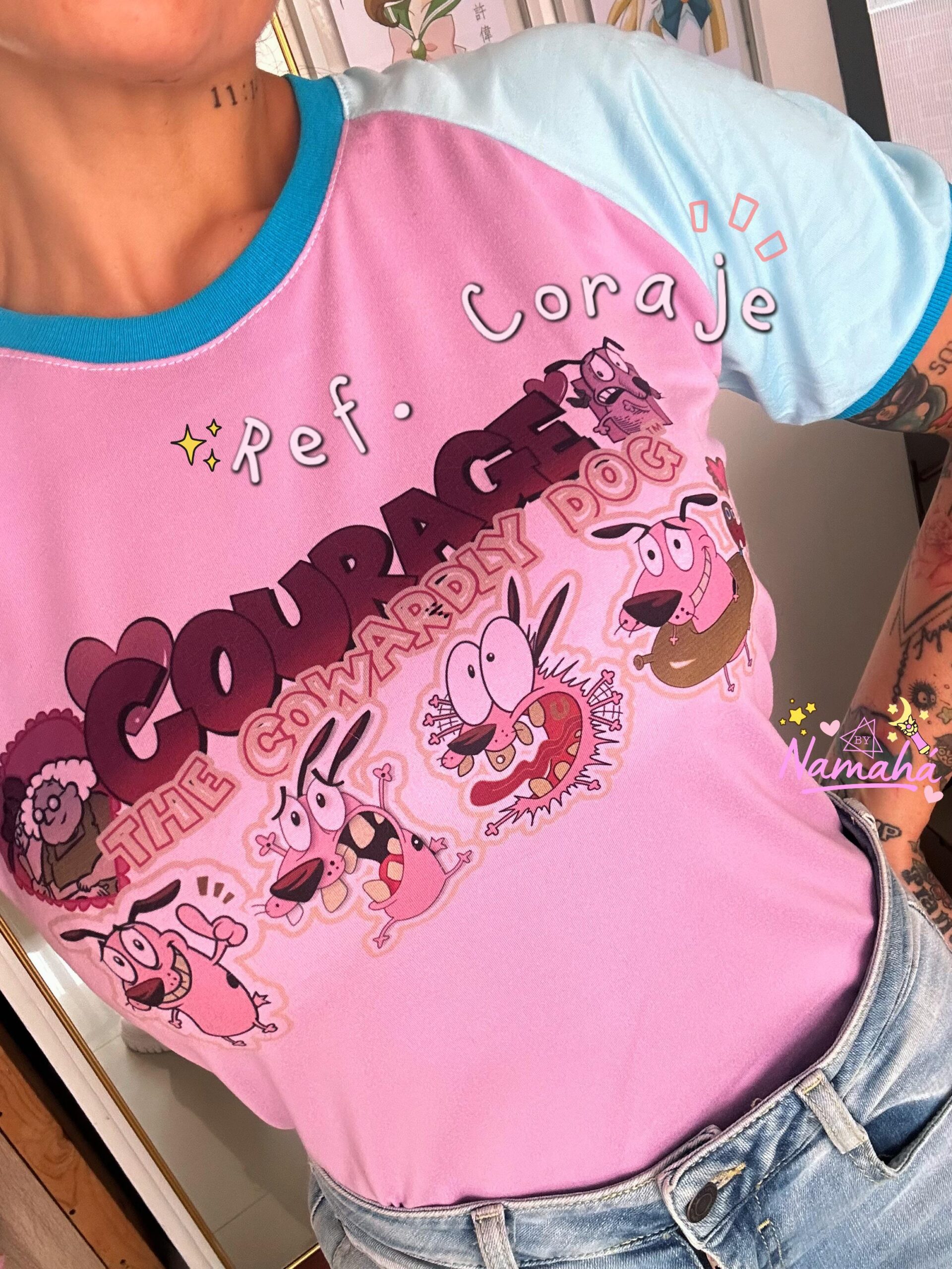 CAMISETA CORAJE EL PERRO COBARDE
