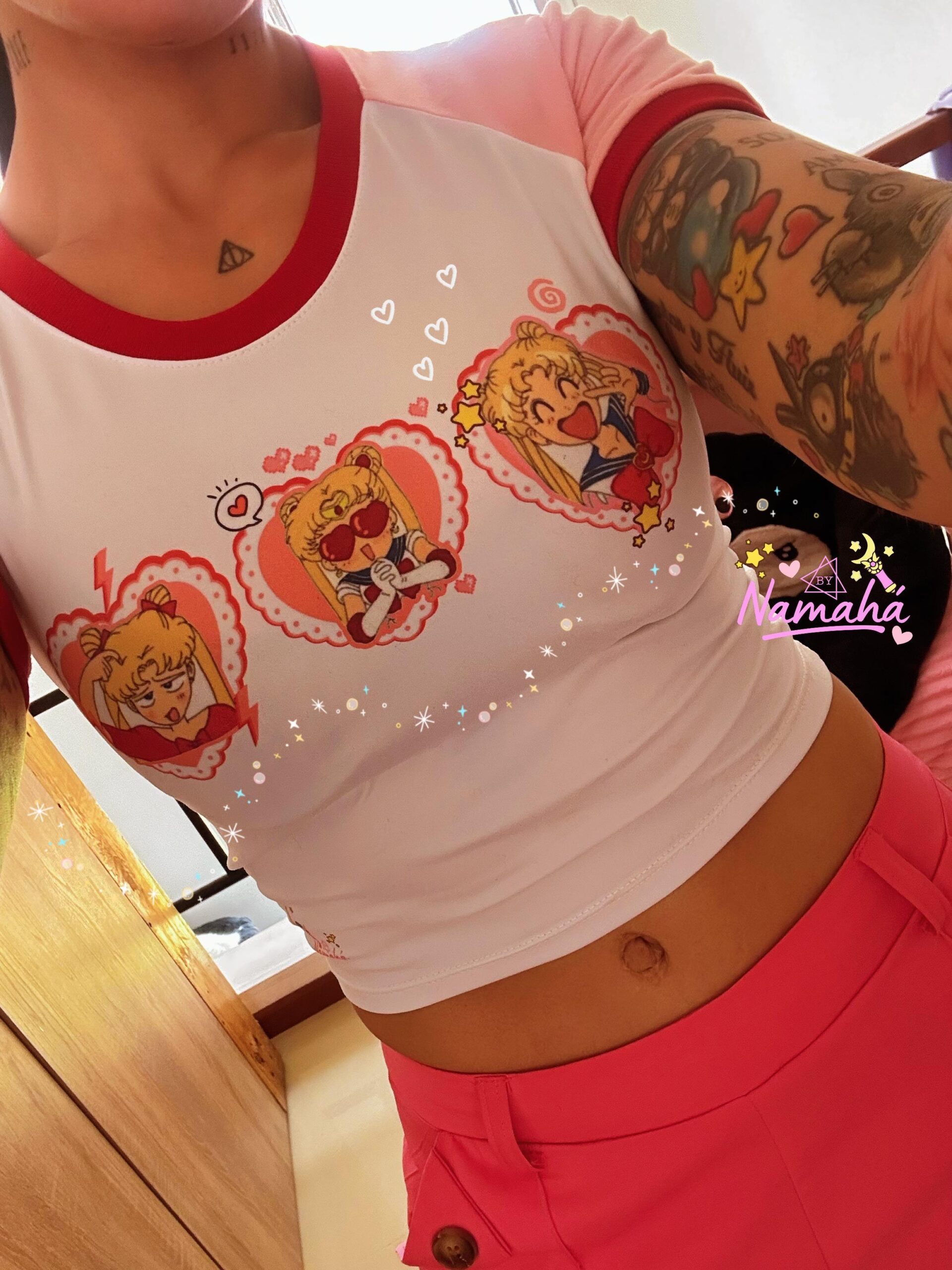 CROP TOP SAILOR MOON SERENA EMOJIS