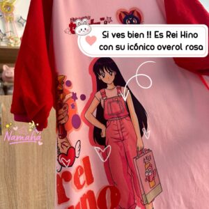CAMISETA SAILORMOON REI HINO ENOJADA