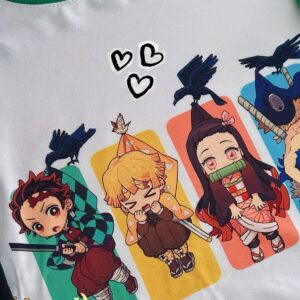 CAMISETA DEMON SLAYER PERSONAJES CHIBI