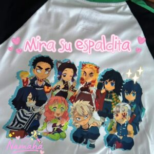 CAMISETA DEMON SLAYER PERSONAJES CHIBI