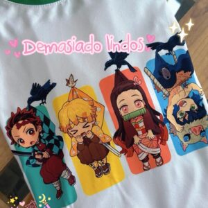 CAMISETA DEMON SLAYER PERSONAJES CHIBI